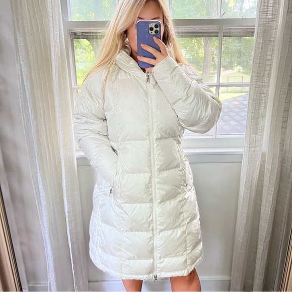 The North Face Jackets & Blazers - The North Face 550 Knee Length Puffer Coat XL Cream